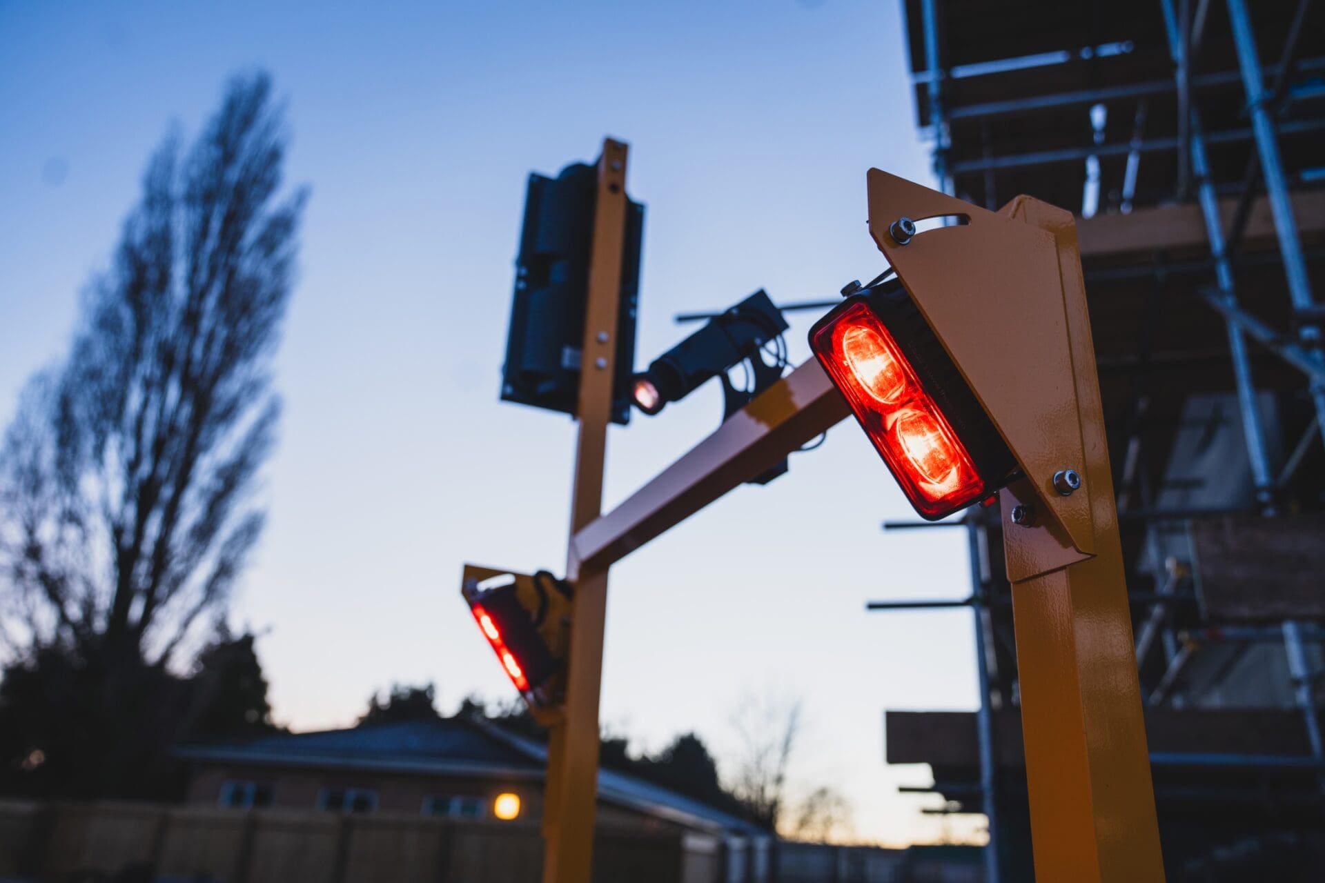 Fhoss pedestrian segregation system in action on a construction site